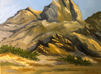 Painting of Vasquez Rocks Trail