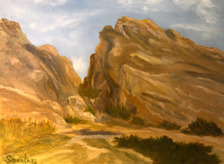 A Painting of a Mountain